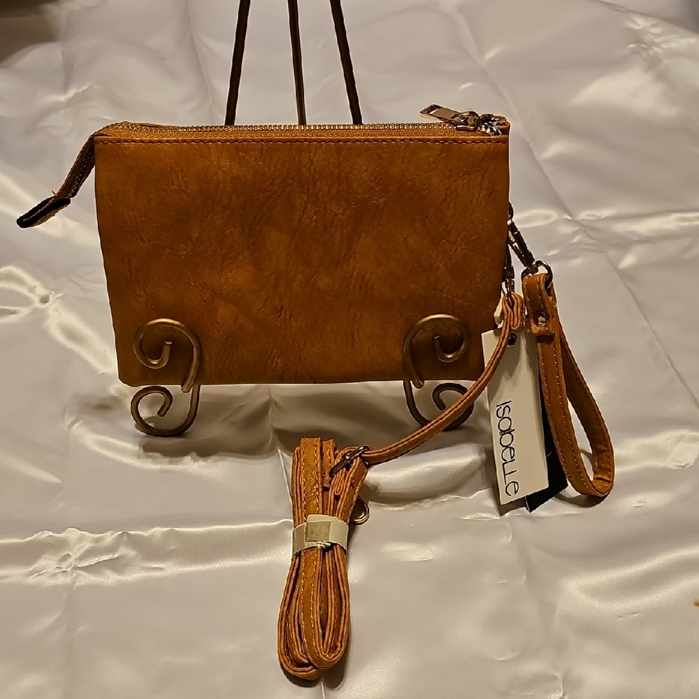 Elegant Tan Wristlet by